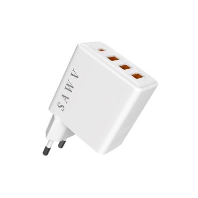 China High Quality Wall 35w Cell Phone Mobile Phone Charger 4 Port Usb Fast Charging Usb Fast Charging Charger for sale