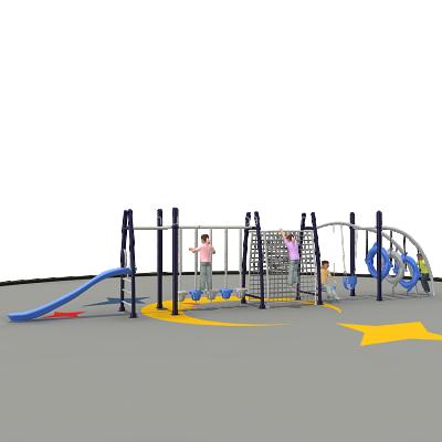 China Outdoor Malls Fitness Playground Equipment With Combination And Swing Slide for sale