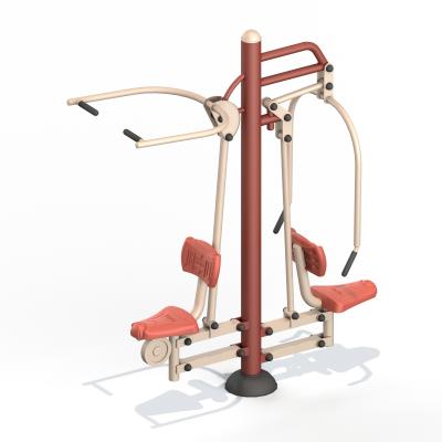 China High Quality Garden Lat Pull Down And Seated Outdoor Chest Press Fitness Equipment for sale