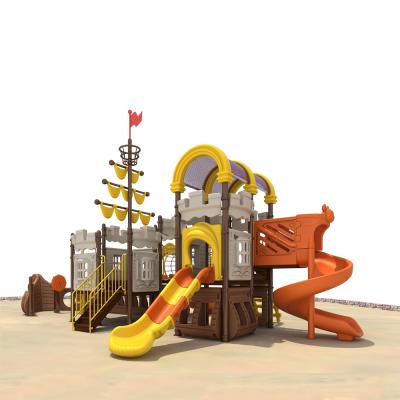 China Malls Kindergarten Playground Slides Big Pirate Ship Amusement Park Project for sale