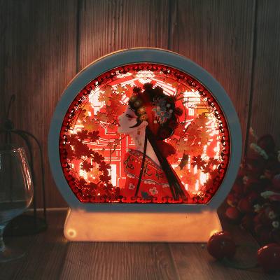 China 2021 best selling 3d photo frame round shape 3d shadow plastic box frames for home decoration for sale