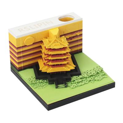 China RSLIPIN 3D Loose Leaf Paper Laid Memo Pad Building Block Funny Promo Shaped Memo Pad for Corporate Gifts for sale