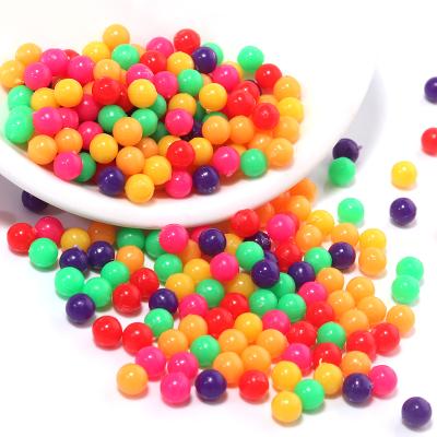 China DIY Jewelry Making Wholesale 1000pcs Acrylic Colorful Beads Non Porous Beads For DIY Jewelry Making for sale