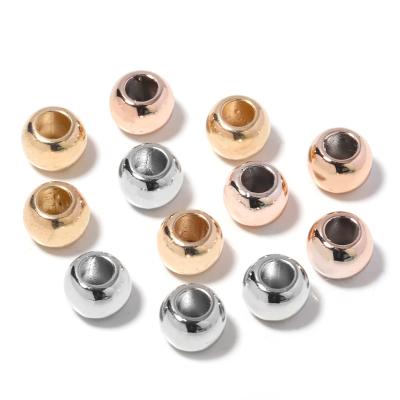 China DIY jewelry accessory hot sale bead spacer bead for jewelry 4 6 8 10 12mm with big hole ccb for sale