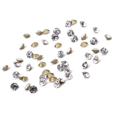 China China Octagon Crystal Bead Wholesale Non-Hot Cheap Colored Bulk Plastic Octagon Crystal Bead Fix Prisms Rhinestones Rhinestones Stones For Jewelry Making for sale