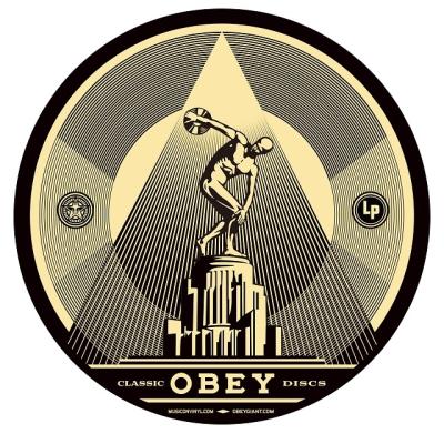 China Portable Turntable Player Soft Fiber Slipmat-OBEY for sale