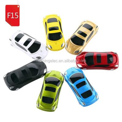 China Doubles the latest model of SIM Card 2019! ! ! 1.8 inch Screen Dual Sim Plastic Case Car Shape Car Shape Handsome Mini Phone F15 for sale