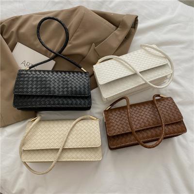 China Others wholesale luxury ladies purses and handbags branded design PU leather cheap women underarm handbags for sale