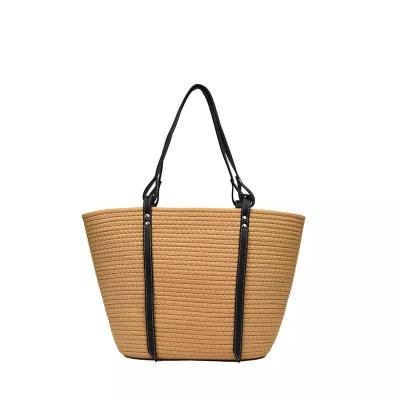 China 2022 Women's Other Tote Bag Wholesale Summer Woven Handbag Straw Rattan Beach Bag for sale