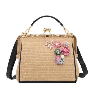 China Straw Rectangular Woven Bag by Straw Hand Bag Bohemian Beach Other Fashion Trendy Women for sale