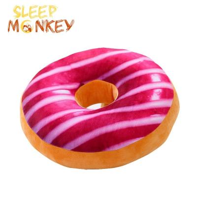 China Hotel Custom super Soft Chocolate Doughnut Pillow Thickened Cushion  round doughnut wholesale seat sitting cushion pillow for sale