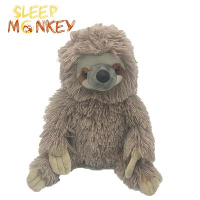 China Plush Flaxseed Stuffed Animal Sloth Heat Antifatigue Pillow Plush Toy With Microwave Heating Pad natural clay beads filled hot toys for sale