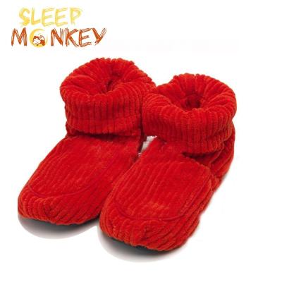 China Anti-Odor microwave heated slippers/ hot microwave slipper /microwave hot socks / slippers microwavable fleece slipper socks for sale