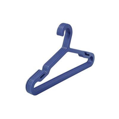 China Wholesale thin wet and dry household plastic hangers hangers eco-friendly material black children's plastic coat hanger for sale