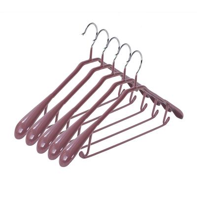 China Europe 2023 plastic clothes hangers cabinet space saving home storage laundry hangers for clothing store metal hangers for sale