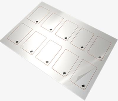 China Factory Price PVC RFID Programmable HF NFC Inlay Sheet for sale