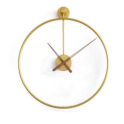 China Wholesale Custom Metal Wall Clock Radio Large Wall Hanging Round Quartz Watch Roman Numeral Wall Clock for sale