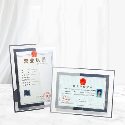 China Creative New Arrival 5x7 Sublimation Custom Glass Diamond Picture Frame Europe Style Crystals Mirrored Photo Frame for sale