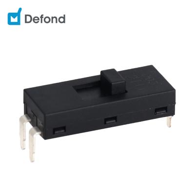 China Defond DSY 26.2mmx11mmx5.5mm Slide Contact 3 Pin SPDT Flat Compact Structure Mini Slide Switches for sale