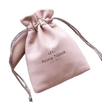 China Small Recyclable Hot Sale New Design Velvet Wedding Bag Gift Microfiber Drawstring Pouch For Wedding for sale