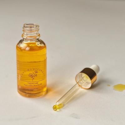 China 30ml oud oil bottle cosmetic custom glass essence bottle with dropper essential oil containers bottle for sale