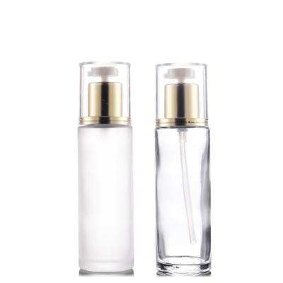 China 80ml Cosmetic Pump Bottle Luxury Clear Lotion Bottle Airless Pump Cream Packaging Bottle With Pump for sale