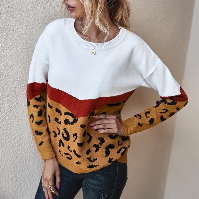 China Autumn and winter trend leopard sweater breathable upper for sale