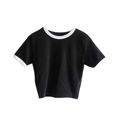 China Antibacterial Combed Cotton Short Sleeved T Shirts For Women And Girl for sale