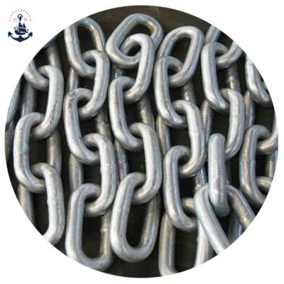 China Ship Factory Offshore DIN766 Galvanized Marine Anchor Link Chain for sale