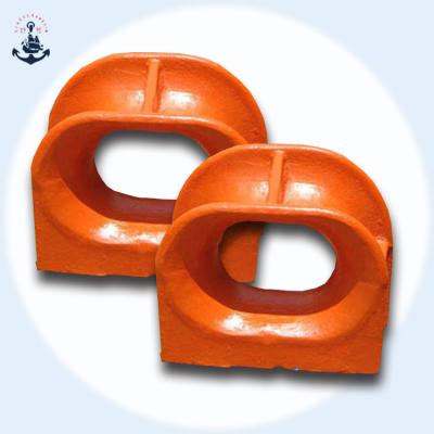 China Boat or offshore boat wholesale cheap casted steel bearing bulwark mounted panama fairlead chock for sale