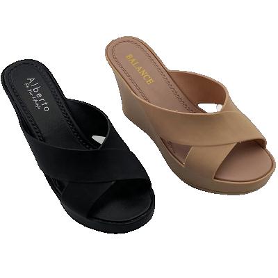 China LADY CUSHIONING HEIGHT INCREASING JELLY FASHION SANDAL for sale