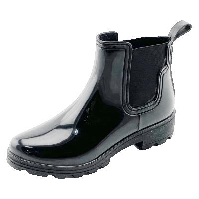 China SHORTCUT ANTI-SLIPPERY Waterproof ELASTIC LADIES FREEZE RAINBOOT for sale