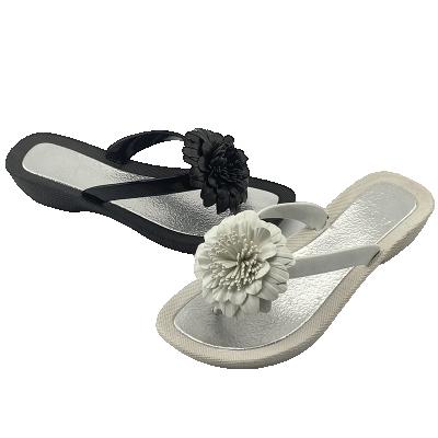 China Fashion Trend Ladies Servo Air Blow Slipper and PVC PU Upper Flower for sale