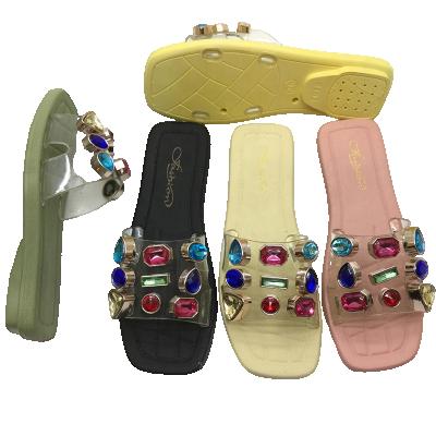 China Fashion trend ladies servo air kick slipper and with fashion rhinestone for sale