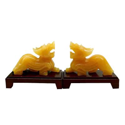 China China 2020 hot retail and wholesale popular yellow jade pixiu for decoration for sale