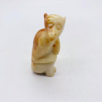 China 2022 China wholesale natural jade animal healing stone monkey for home decoration for sale