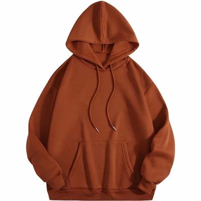 China Custom Logo Solid Color Blank Women's Long Sleeve Anti-Wrinkle Women's Hoodies Casual Drop Shoulder Oversized Pullover Hoodie Sweatshirt Tops for sale