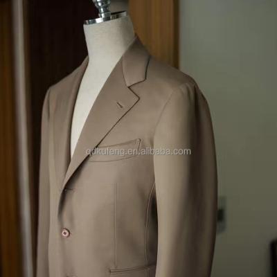 China Wholesale Custom Logo Anti-Wrinkle Summer Khaki Mens Wedding Suits For Men Slim Fit for sale