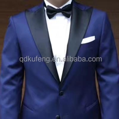 China 2 Piece Mens Suits Anti-Wrinkle Men's Suit Tailored Male Groom Tuxedos Jacket Slim Fit Evening Formal Dresses Blazer Pants Wedding Suit for sale