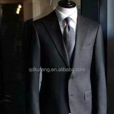 China Latest Design Anti-Wrinkle Plaid Wool Blazer Mens Custom Suits For Groom Wedding for sale