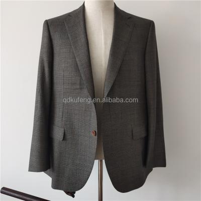 China Anti-wrinkle fast delivery handmade full canvas hot sale fashionable jacket all season suit single breasted blazer for men for sale