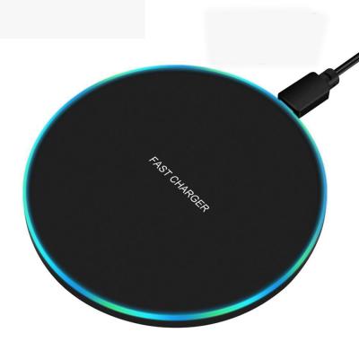 China Best Cell Phone and Earphone Selling 2022 Wireless Charger Pad Fast Charging Dock with LED Light for iPhone 13 12 X XS XR Max 8 Plus Galaxy S10 for sale