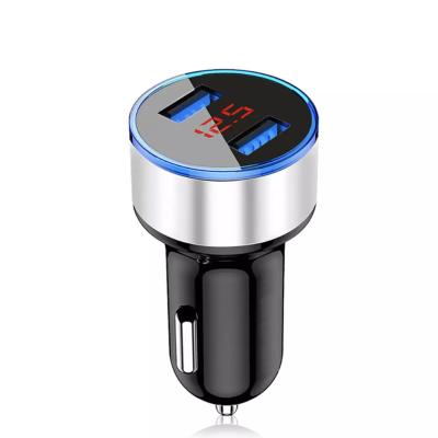 China High Speed ​​New Products 2021 2022 Dual USB Car Charger Ports PD 3.0 Car Chargers With LED Voltage Display For Phone Charger for sale