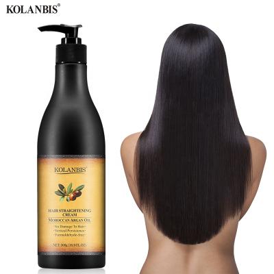 China Hair-Repairing Best Bulk Argan Oil Permanent Hair Straightening No Damaged Hair Cream for sale