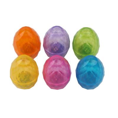 China Light Up 6ct Easter Diamond Simulation Egg Party Decoration Plastic Party Lighting LED Eggs for sale