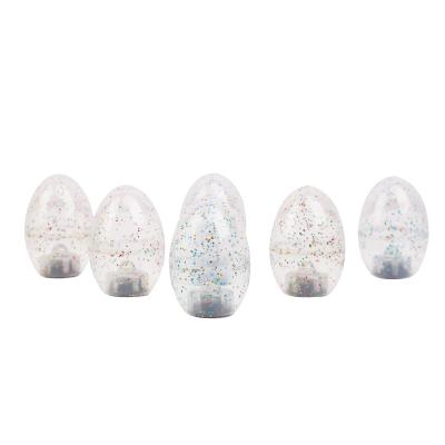 China Light Up Hot Sales 6ct Plastic Simulation Egg Party Decoration Party Lighting LED Confetti Eggs for sale