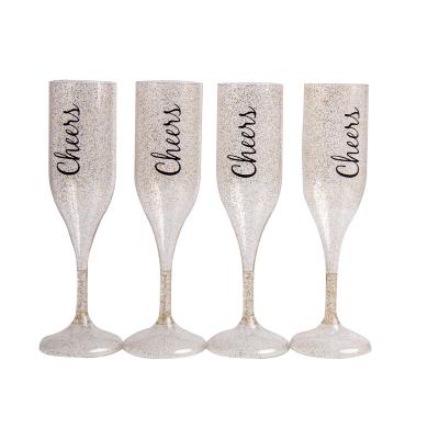 China Hot Sales Disposable 5.2 Plastic Champagne Beer Cups Cup High Quality Elegant Wine Wine Cups FL 0Z 154 MLGoblet for sale