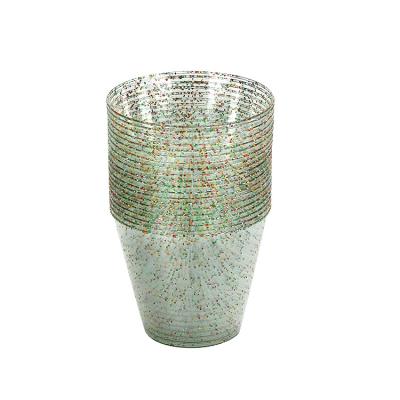 China 8.8 Oz Disposable 260ml 20 Pcs Reusable Customized Party Drinking Cup Glitter Plastic Cups for sale