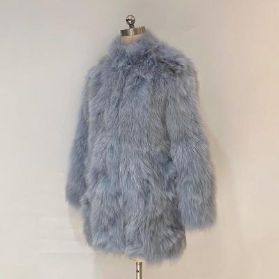 China Wholesale Customizable High Quality Reversible Warm Luxurious Women's Winter Fox Fur Coats for sale