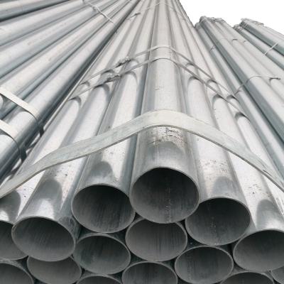 China OIL PIPE Hot Dip Galvanized Round Steel Pipe / GI Pipe Carbon BS 1387 Scaffolding Galvanized Iron Tube for sale